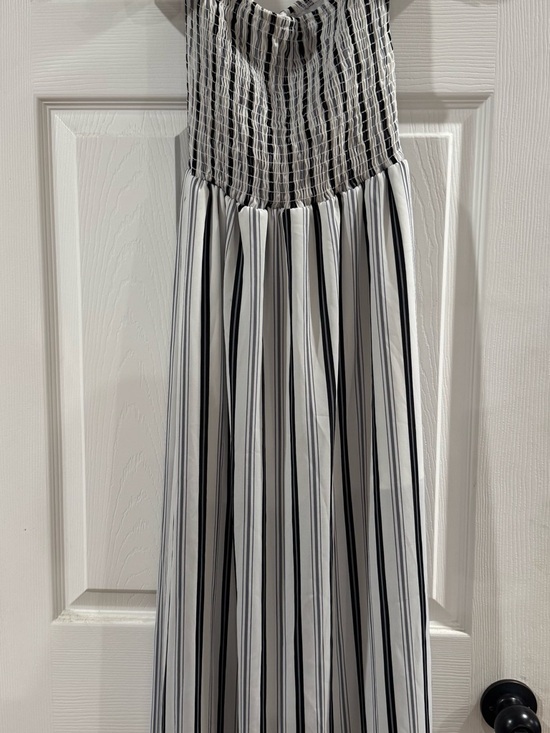 Altar'd State Black and White Striped Maxi Dress - Picture 2 of 2